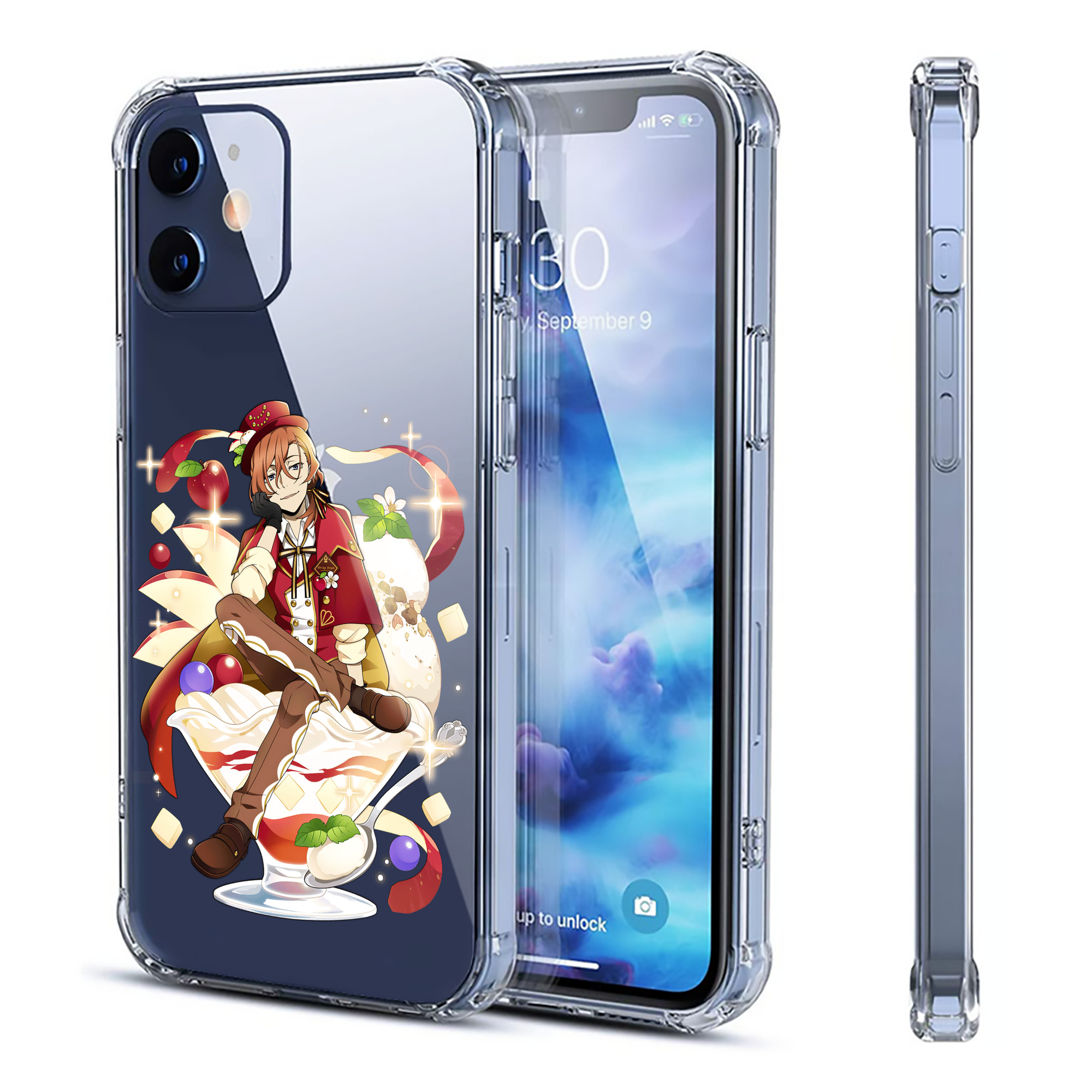 （画像用） 文豪ストレイドッグス Bungo Stray Dogs 【iPhone 12シリーズ対応】透明スマホケース（クリアソフトケース）